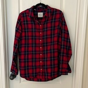 JACHS women’s flannel button down shirt WITH POCKETS